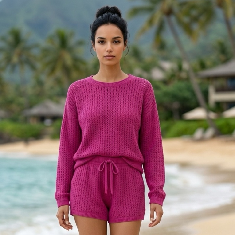 Nwt Z Supply Cabana Crochet short set